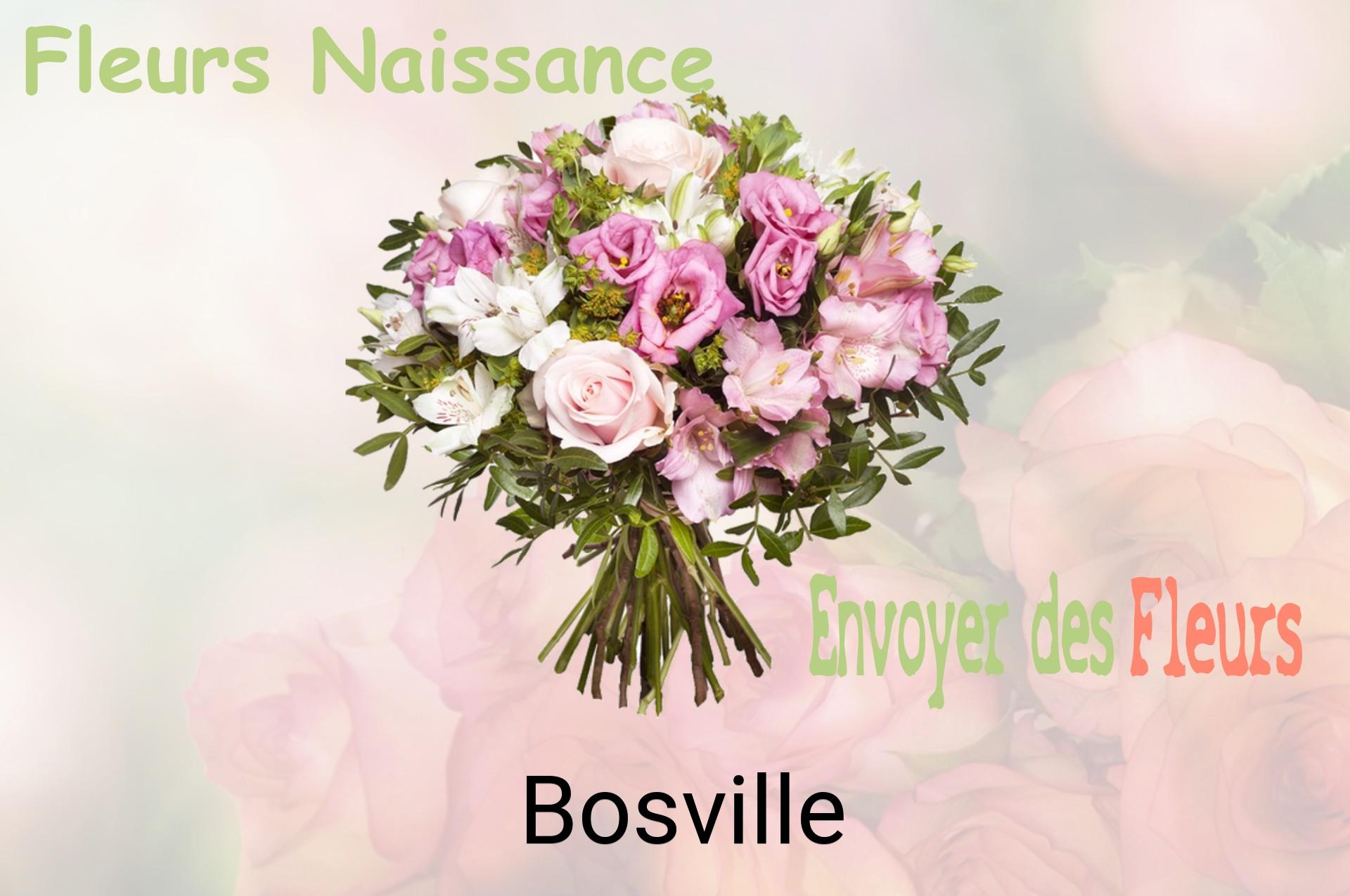 Bouquet de fleurs de naissance livré à Bosville